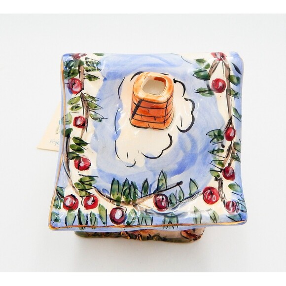 Blue Sky Clayworks BLUE SKIES Tea Light House Heather Goldminc Small 2001 - Picture 6 of 11